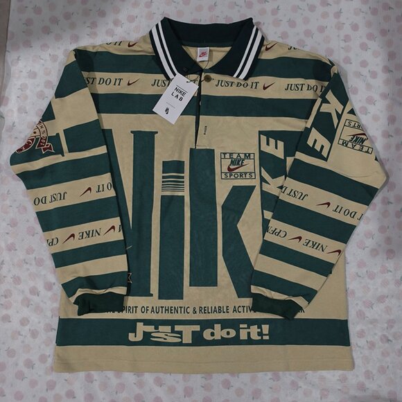 Nike x Cactus Plant Flea Market Multi-Logo Polo Shirt - Picture 1 of 9